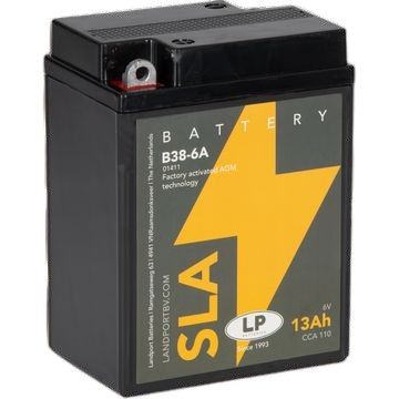 LANDPORT akumulátor B38-6A SLA (MS B38-6A) 6V 13AH (CCN 110) 119X83X161 bezúdržbový - předplněný (10)